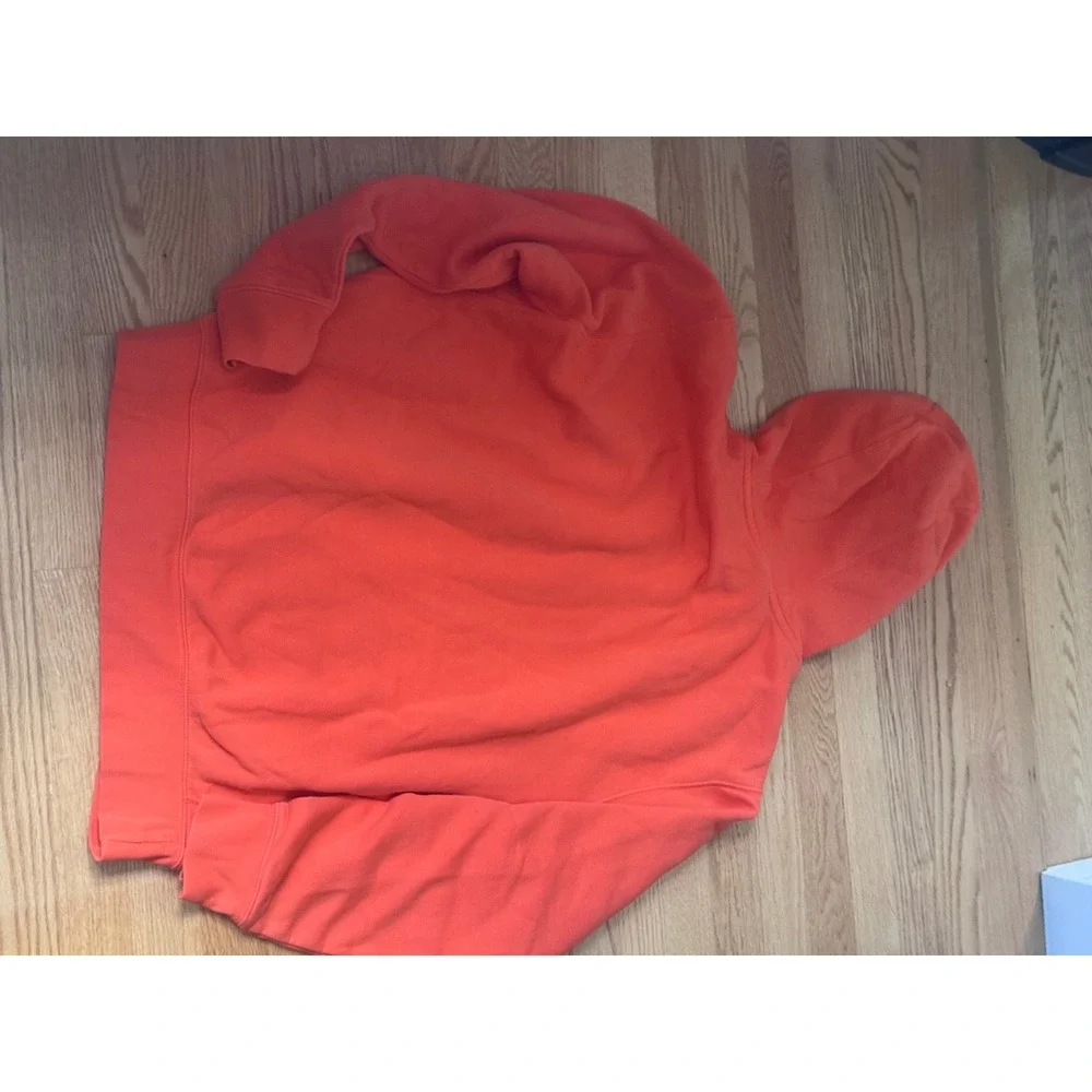 Nike‎ Sportswear Club Fleece Hoodie Men's Large Bright Orange Pullover Pocket